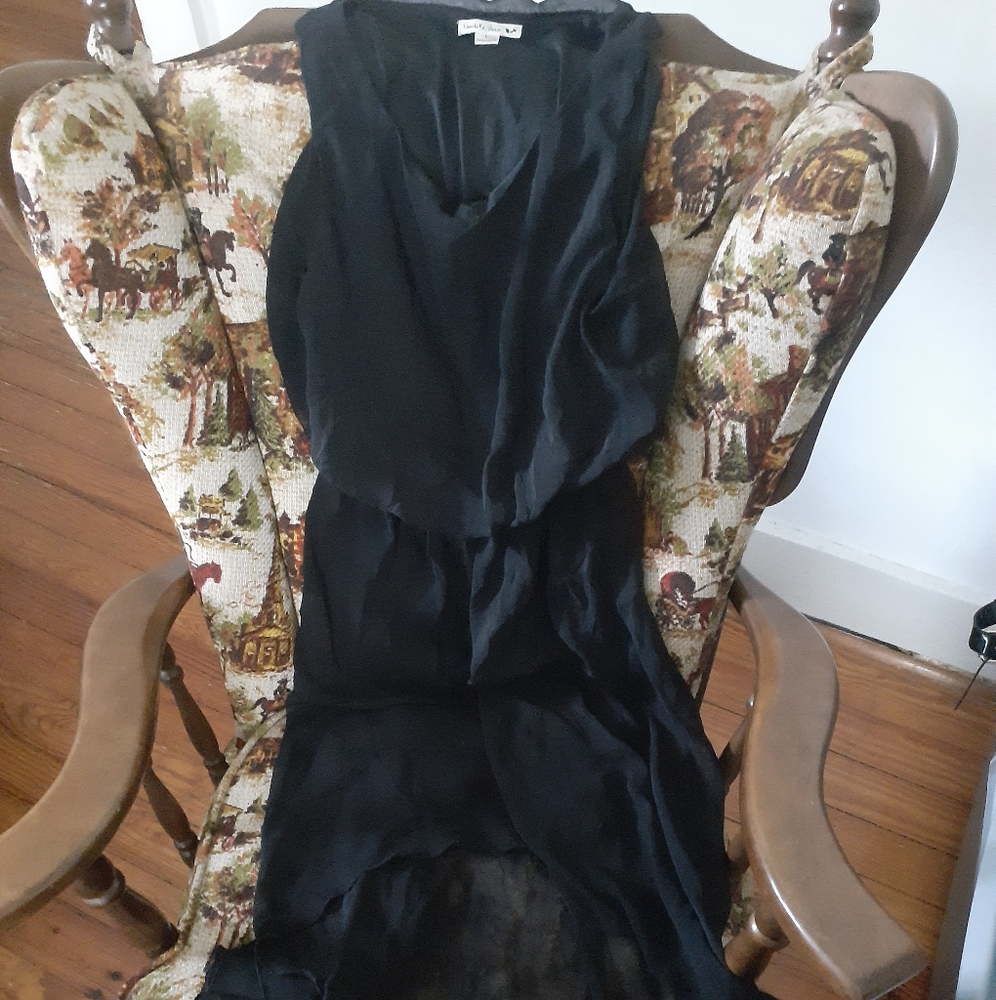 Sheer high-low dress
